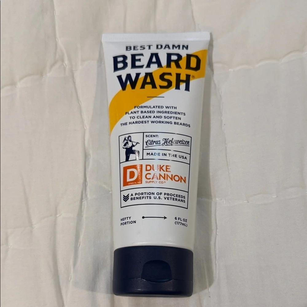 Best Damn Beard Wash - Yellow and White